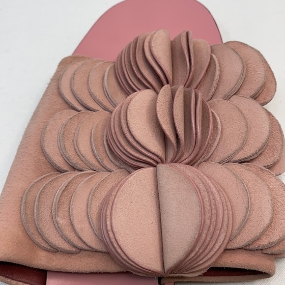 Mercedes Castillo Sz 8.5 Pink Delphia Suede Slides - Picture 11 of 11